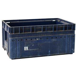 Imagen de Caja de Plástico Azul Cerrada 43 litros Usada 40 x 60 x 28 cm VDA C-KLT