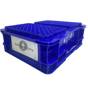 Caja Plástica Usada Azul 37 x 30 x 18 cm  