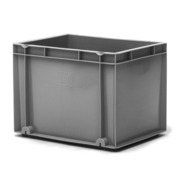 Caja Plástica Eurobox Cerrada 26 litros Gris 30 x 40 x 30 cm 